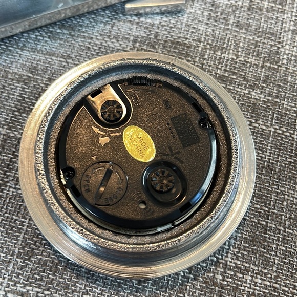 Table Clock Propeller Mantle Watch Aeroplane Metal Quartz Alarm Art Déco - Picture 11 of 13